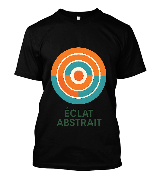 Éclat abstrait cercles design géométrique