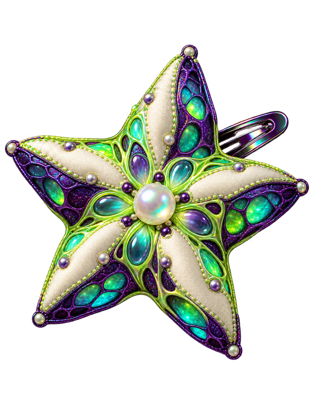 Barrette étoile de Noël