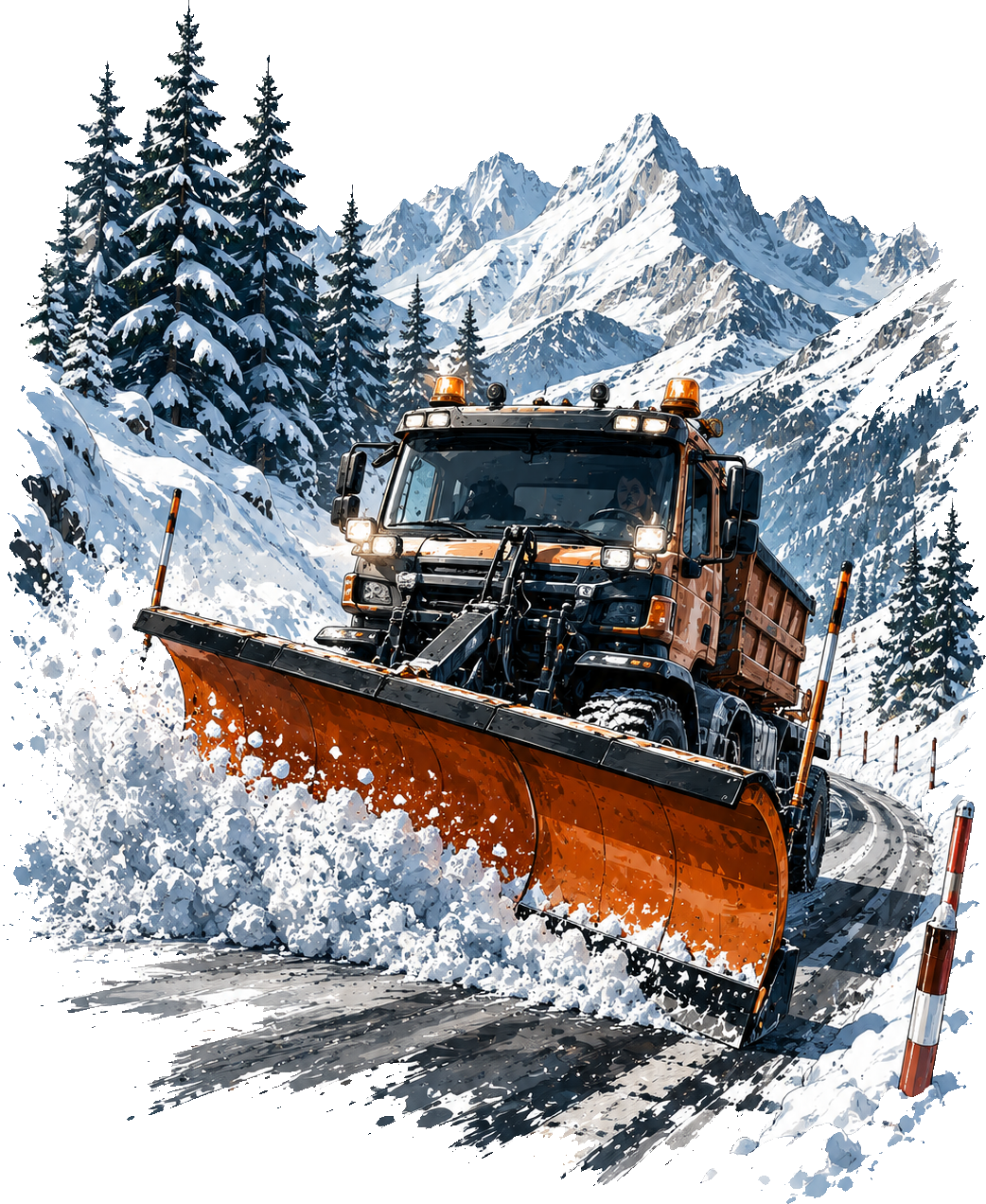 Chasse-neige de montagne