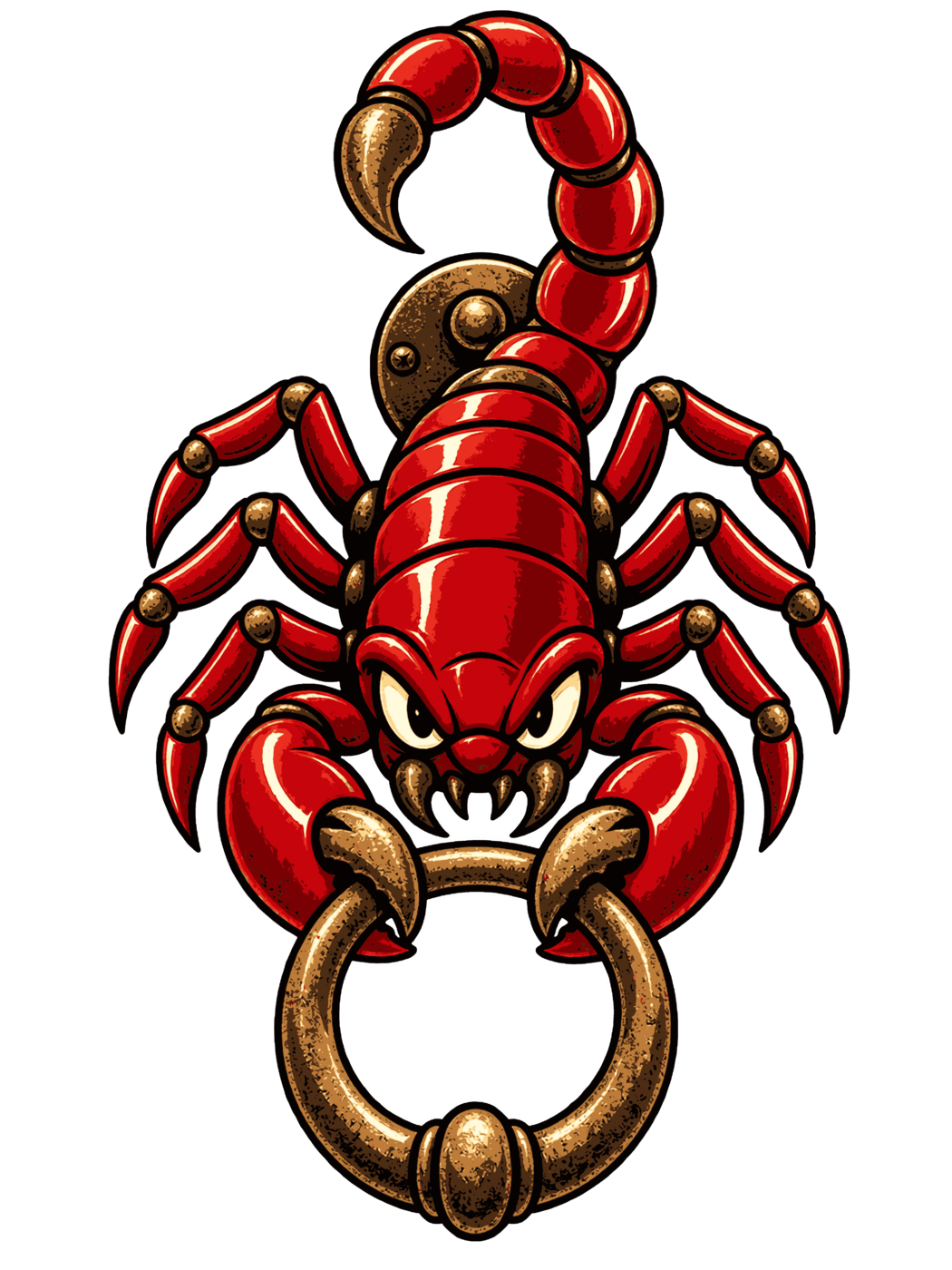Heurtoir de porte en scorpion