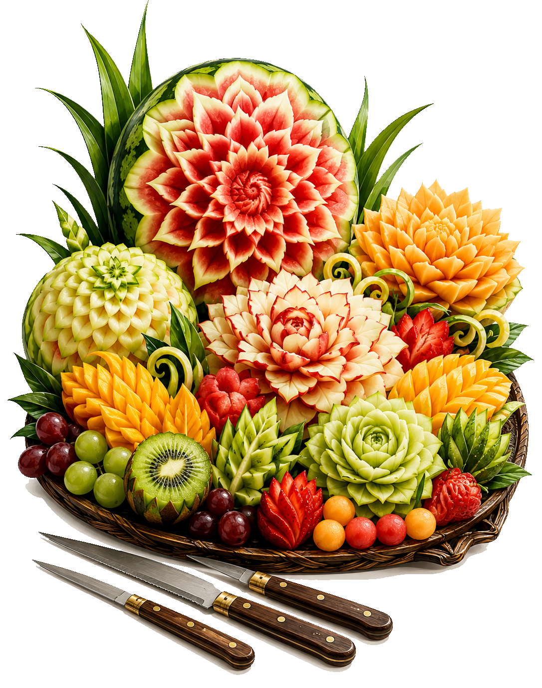 Sculpture sur fruits